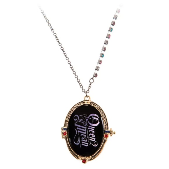 2022 Disney Parks Betsey Johnson Evil Queen of Mean Magic Mirror Necklace - NEW - Picture 3 of 5